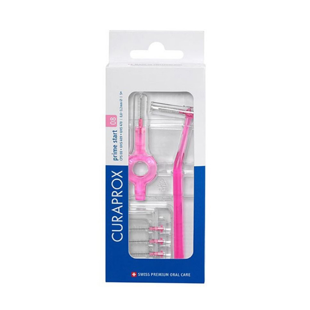 Curaprox Prime Start 08 Μεσοδόντια Βουρτσάκια Ροζ 5τμχ