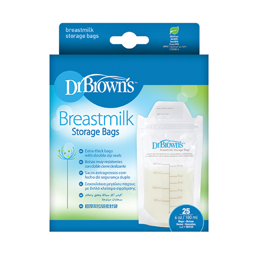Dr. Brown’s Σακουλάκια Αποθήκευσης Μητρικού Γάλακτος 180ml 25τμχ