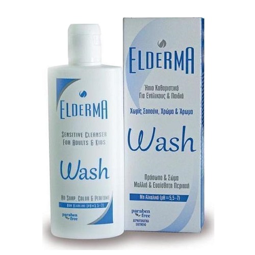 Elderma Wash Ήπιο Καθαριστικό για Πρόσωπο & Σώμα, 200ml
