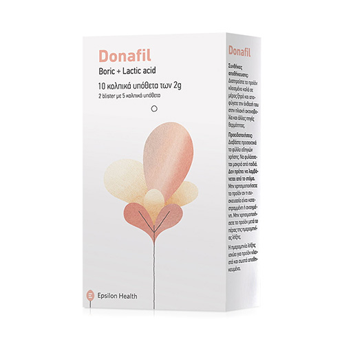 Epsilon Health Donafil Κολπικά Υπόθετα 10τμχ