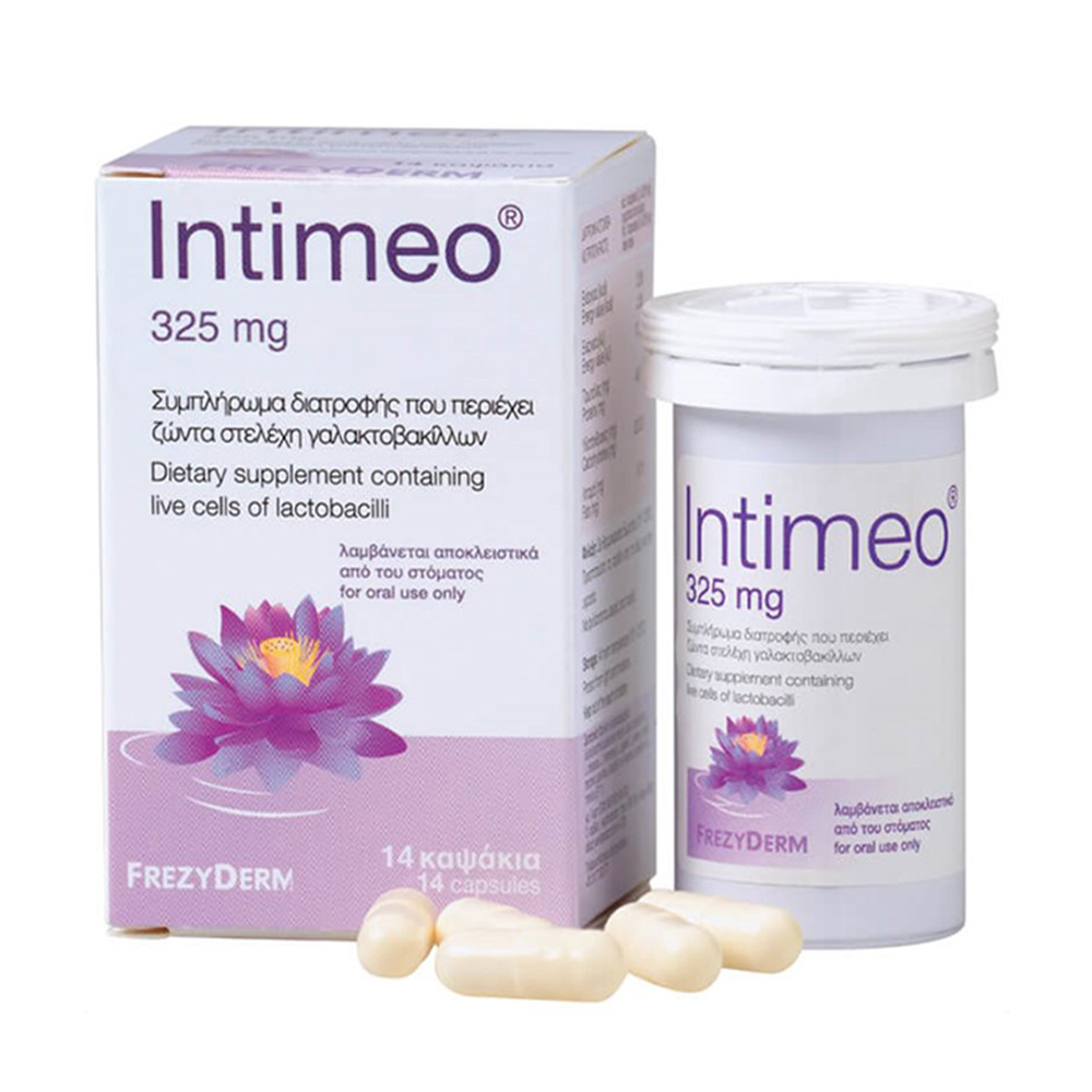 Frezyderm Intimeo 325mg Συμπλήρωμα Διατροφής για την Κολπική Χλωρίδα 14caps