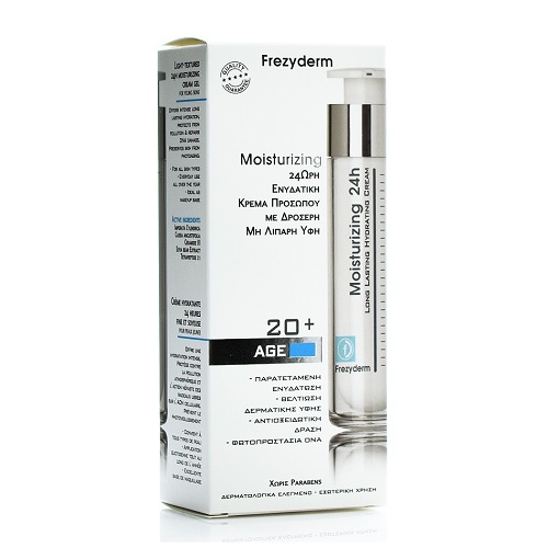 Frezyderm Moisturizing 24h (20+) Ενυδατική Κρέμα για το Πρόσωπο & το Λαιμό, 50ml