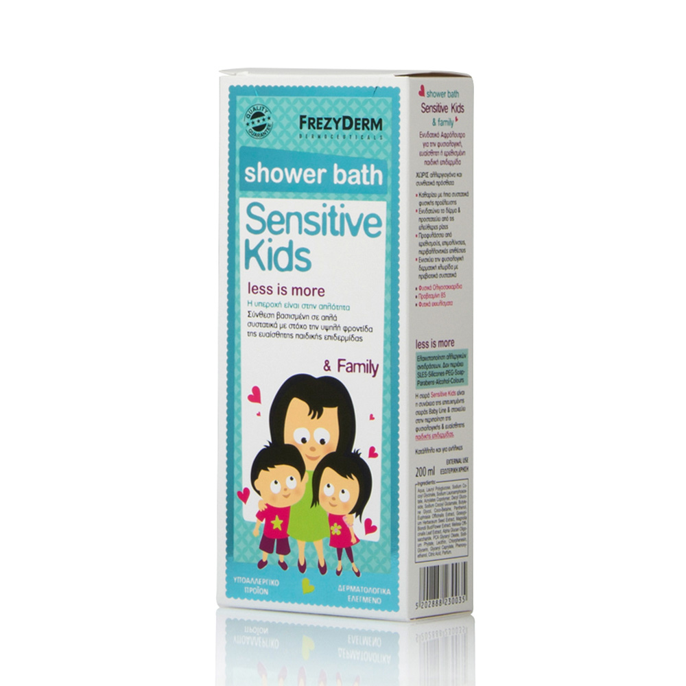 Frezyderm Sensitive Kids Shower Bath Παιδικό Αφρόλουτρο 200ml