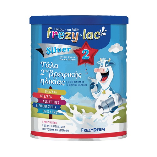 Frezylac Silver 2 Αγελαδινό Γάλα για Βρέφη από τον 6 μήνα έως τον 12 μήνα, 400gr