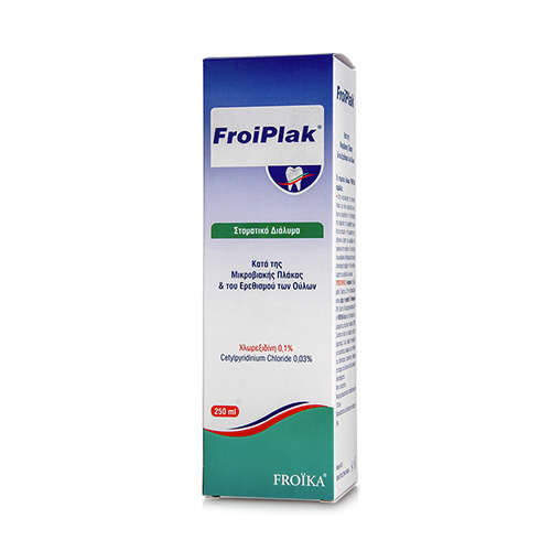 Froika Froiplak Mouthwash Στοματικό Διάλυμα κατά της Μικροβιακής Πλάκας & του Ερεθισμού των Ούλων 250ml