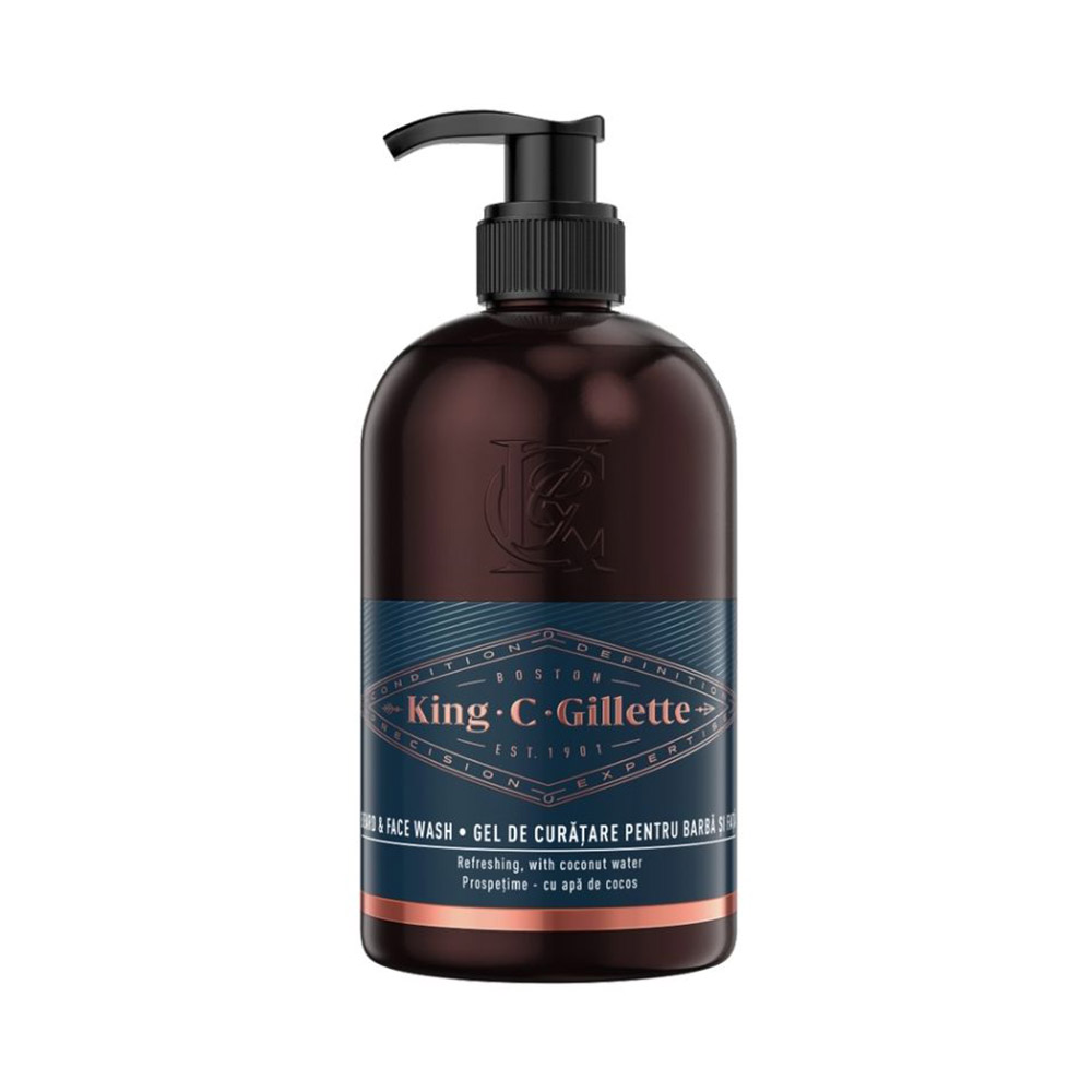 Gillette King C Καθαριστικό Προσώπου & Γενειάδας 350ml