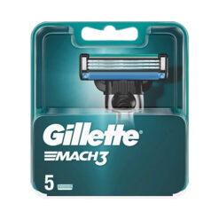 Gillette Mach 3 Ανταλλακτικές Κεφαλές με 3 Λεπίδες και Λιπαντική Ταινία 5τμχ