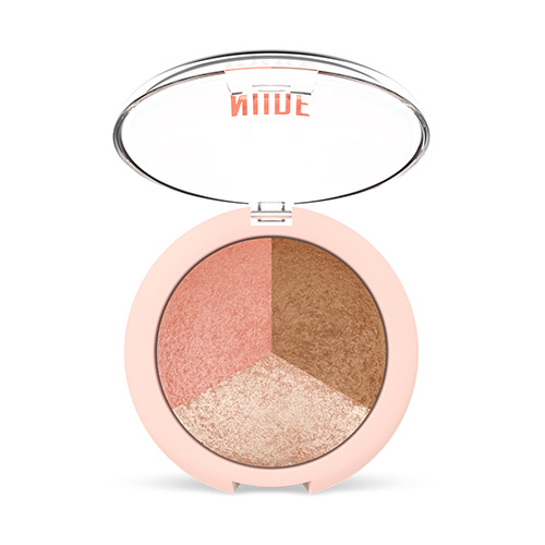 Golden Rose Nude Look Baked Trio Face Powder 3σε1 Πούδρα 19.5g