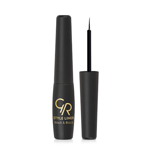 Golden Rose Style Liner Black And Black Eyeliner 6.5ml