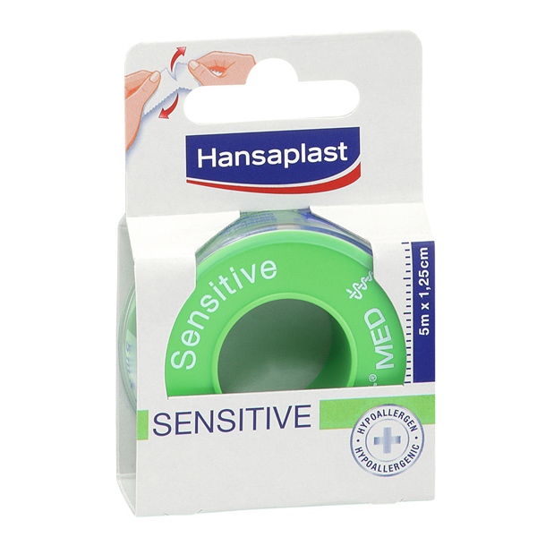 HANSAPLAST Κλασική Μεταξωτή Yποαλλεργική Ταινία 1.25cm x 5m