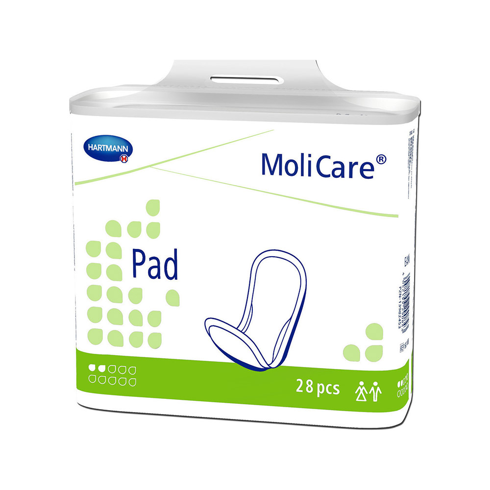 Hartmann MoliCare Pad 2 σταγόνες – Σερβιέτες Ελαφράς Ακράτειας Mini 28τμχ (168100)