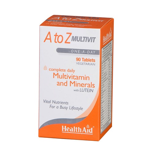 Health Aid A to Z Multivit with Lutein Πολυβιταμίνες, 90 tabs