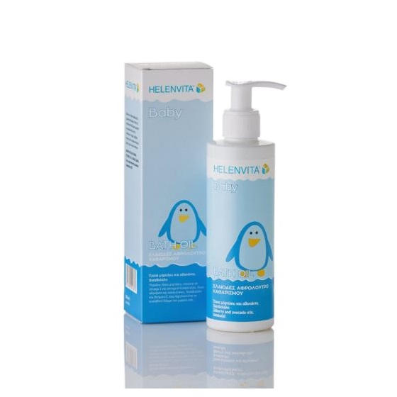 Helenvita Baby Bath Oil Cleanser Ελαιώδες Αφρόλουτρο Καθαρισμού 200ml