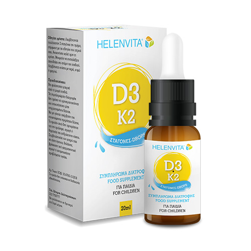 Helenvita D3 & K2 Drops Συμπλήρωμα Διατροφής για Παιδιά 20ml