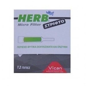 Vican Herb Micro Filter Στριφτό 12τμχ
