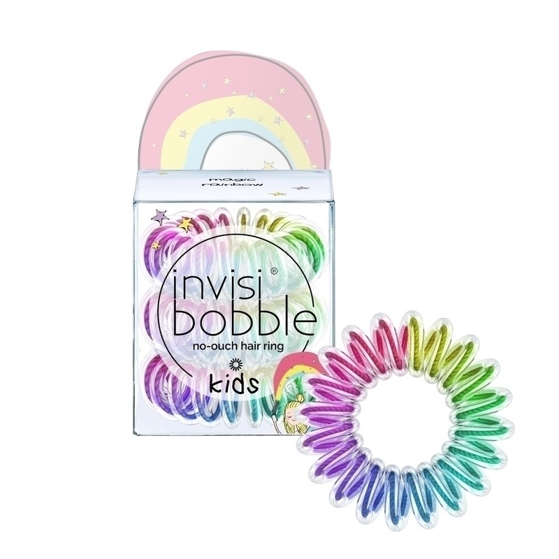 Invisibobble Kids Magic Rainbow Λαστιχάκι Μαλλιών 3 Τμχ. Ιδανικό για μικρά κορίτσια