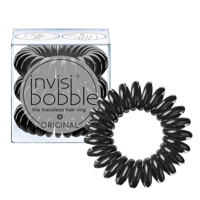 Invisibobble Original True Black Μαύρο Λαστιχάκι Μαλλιών 3τμχ