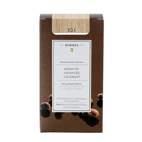 Korres Argan Oil Advanced Colorant 10.1 Ξανθό Πλατίνας Σαντρέ
