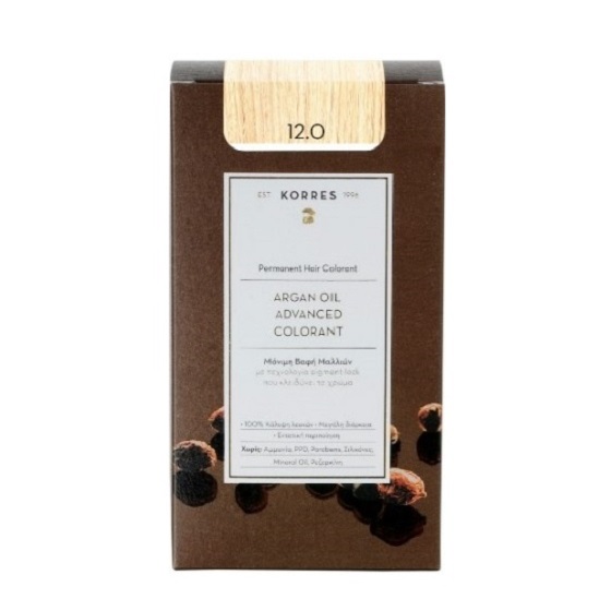 Korres Argan Oil Advanced Colorant 12.0 Ξανθό Special Blonde