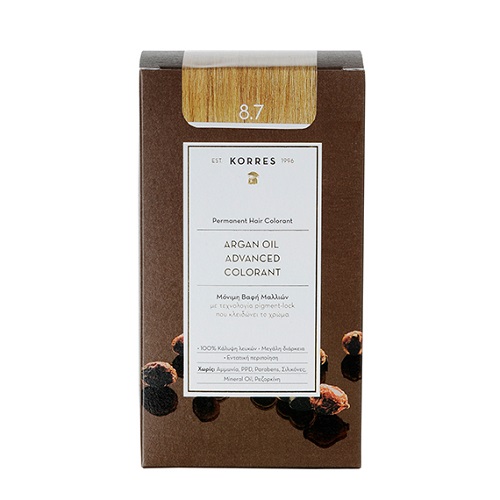Korres Argan Oil Advanced Colorant 8.7 Καραμέλα