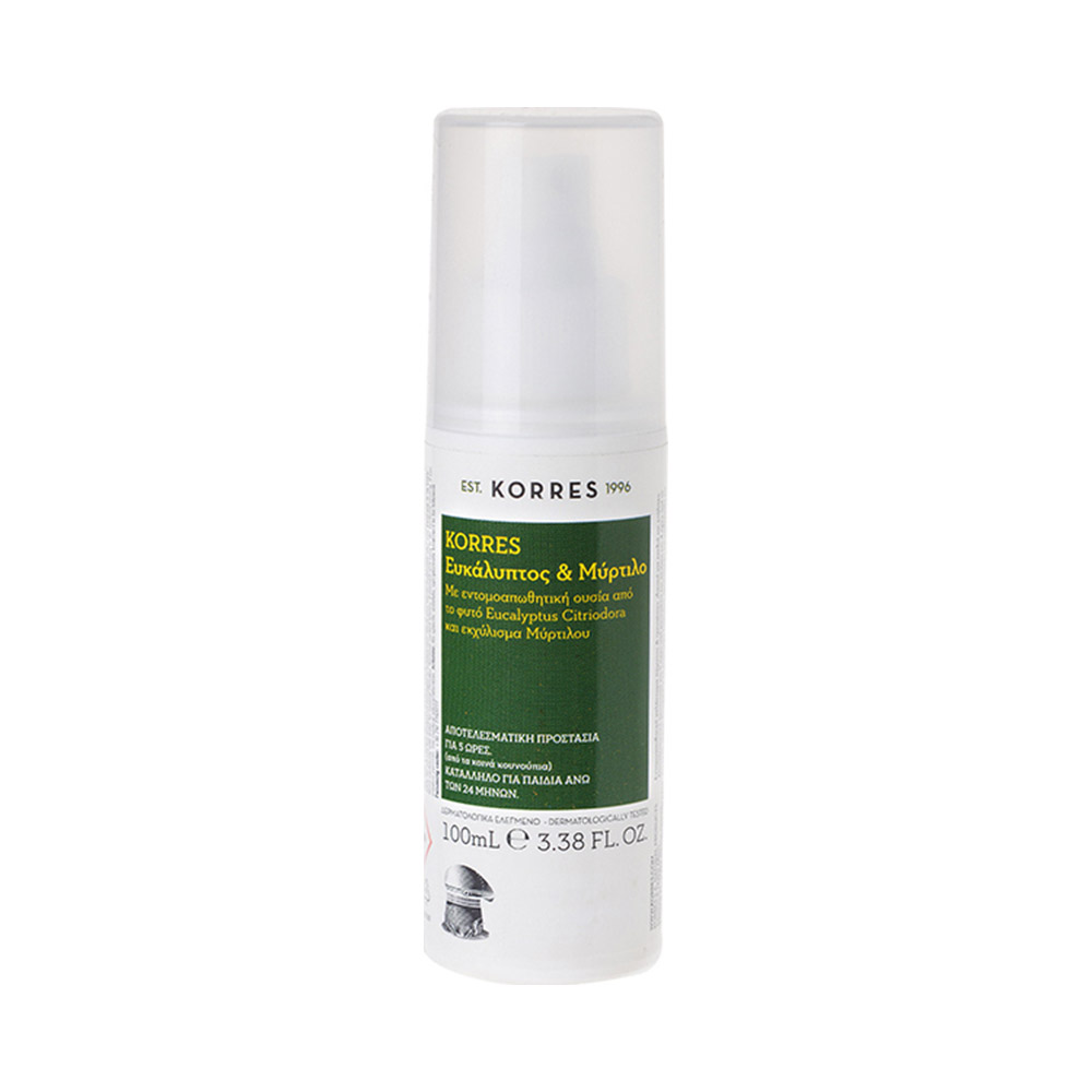 Korres Insect Repellent Εντομοαπωθητικό Σπρέι Ευκάλυπτος Μύρτιλο 100ml