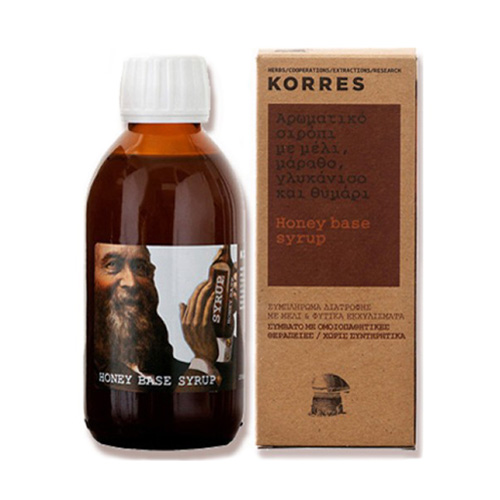 Korres Αρωματικό Σιρόπι με Μέλι, Μάραθο, Γλυκάνισο, Θυμάρι για Ενήλικες & Παιδιά 200ml