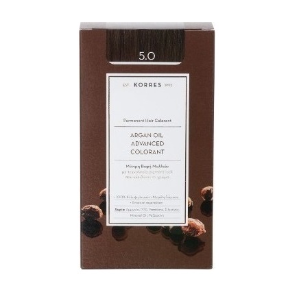 Korres Argan Oil Advanced Colorant 5.0 Καστανό Ανοιχτό Φυσικό