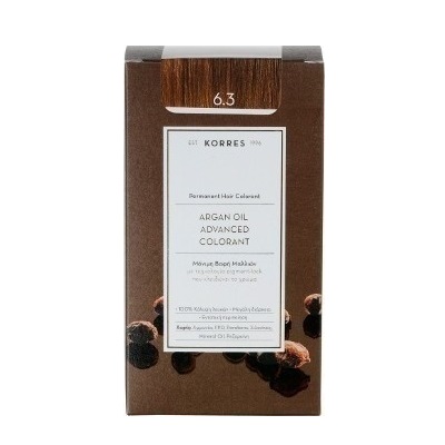 Korres Argan Oil Advanced Colorant 6.3 Ξανθό Σκούρο Μελί