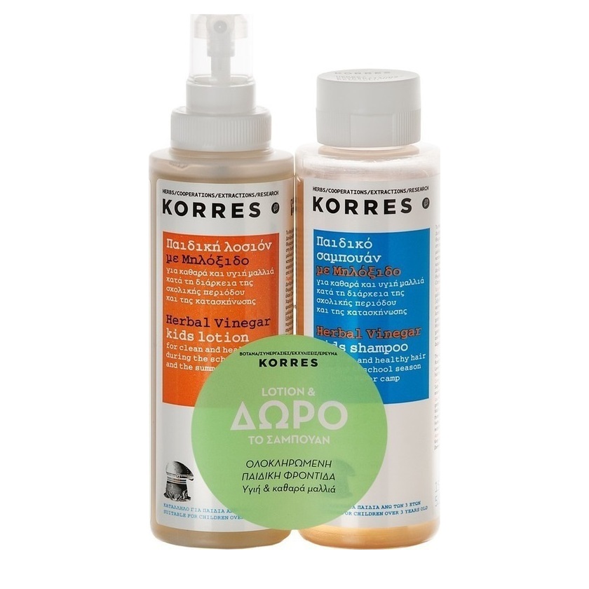 Korres Παιδική Αντιφθειρική Λοσιόν 150ml + Σαμπουάν Μηλόξιδο 150ml