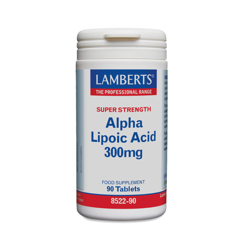 Lamberts Alpha Lipoic Acid 300mg – Αντιοξειδωτικό Συμπλήρωμα 90 ταμπλέτες