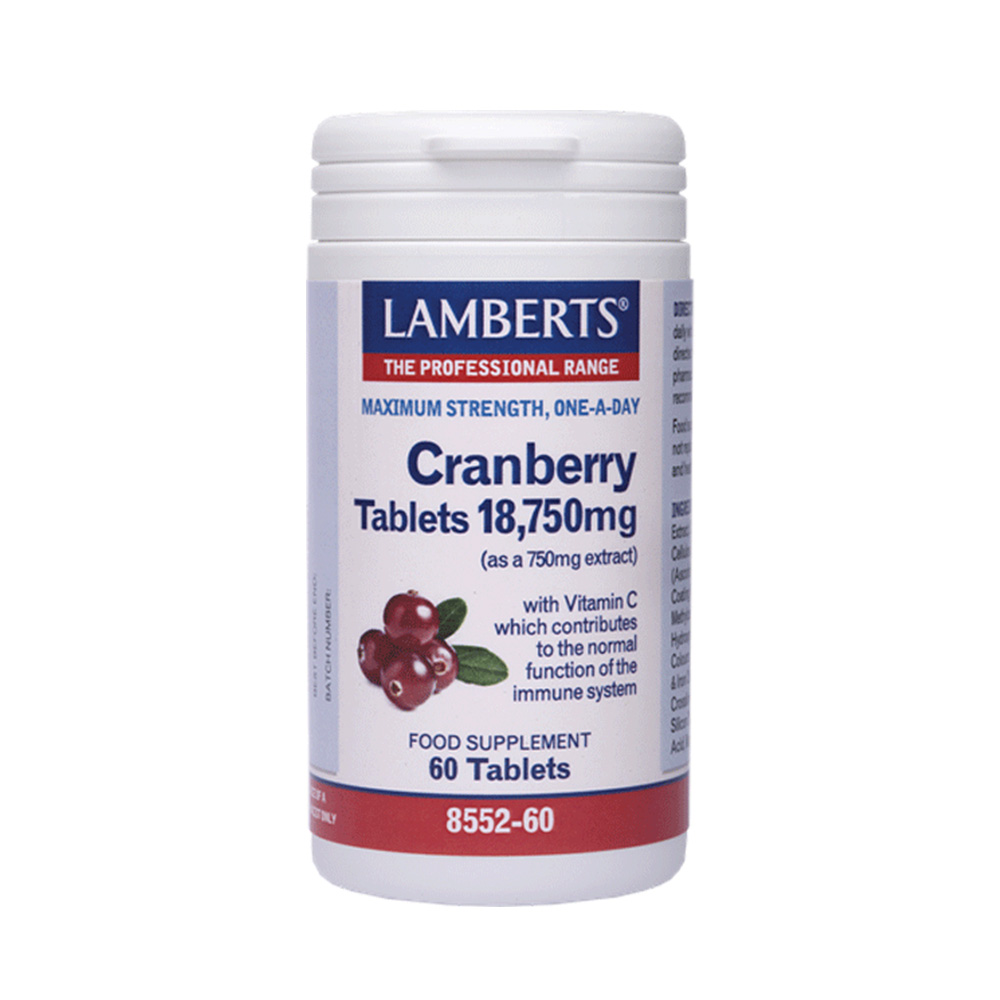 Lamberts Cranberry 18.750mg για την Υγεία του Ουροποιητικού 60 κάψουλες