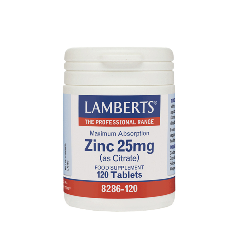 Lamberts Zinc 25mg (as Citrate) Ψευδάργυρος 120tabs