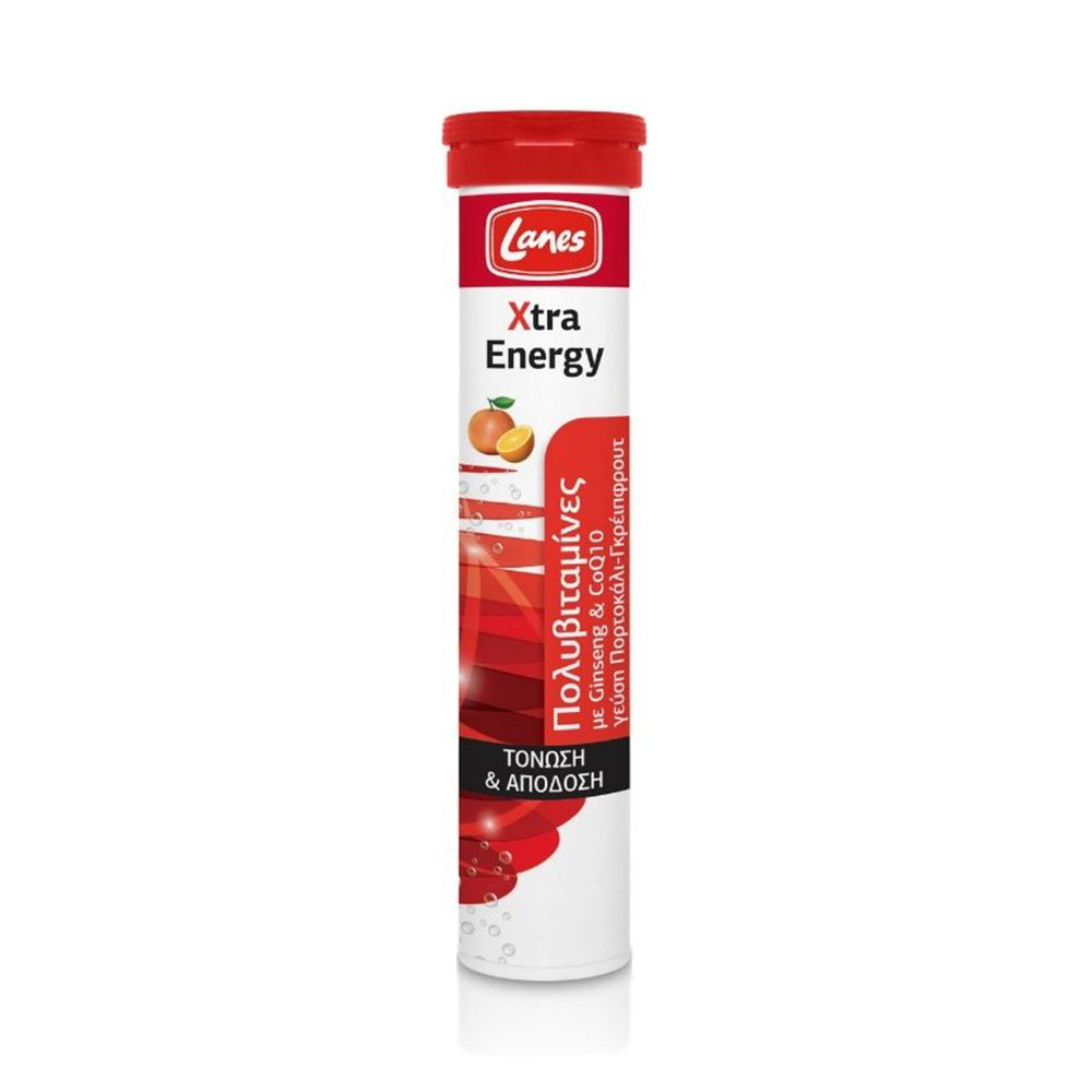 Lanes Xtra Energy Πολυβιταμίνες για Ενέργεια Τόνωση και Πνευματική Διαύγεια 20eff. tabs