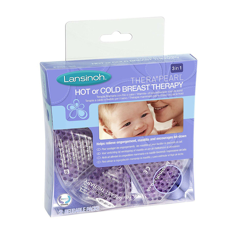 Lansinoh Thera Pearl 3 σε 1 Ζεστή ή Κρύα Θεραπεία Στήθους 2τμχ