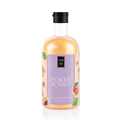 Lavish Care Bath & Shower Gel Peachy Sunset Αφρόλουτρο με Άρωμα Ροδάκινο 500ml