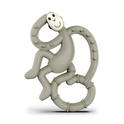 Matchstick Monkey Mini Monkey Teether Μασητικό Οδοντοφυΐας (0m+) 1τμχ – Γκρί