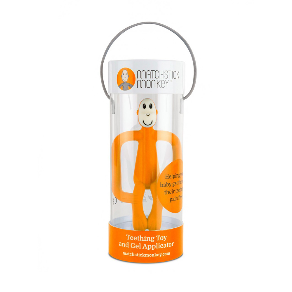 Matchstick Monkey Teething Toy Μασητικό Οδοντοφυΐας (3m+) 1τμχ – Orange (240105)