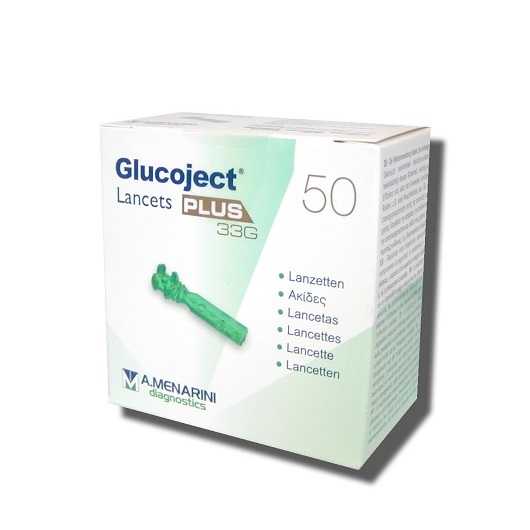 Menarini Glucoject Lancets Plus 33G 50τμχ