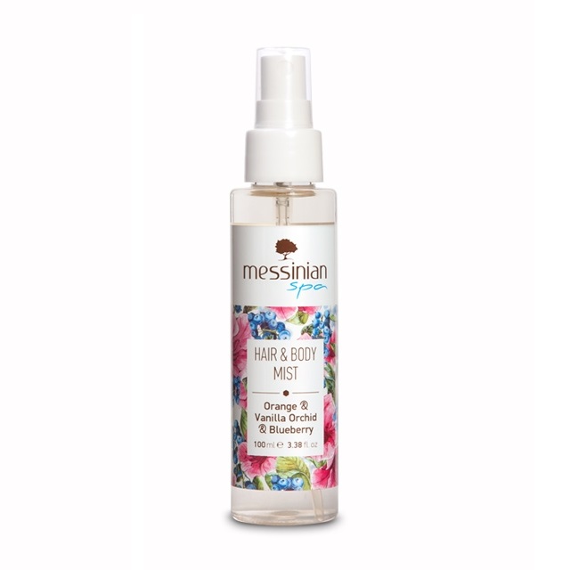 Messinian Spa Hair & Body Mist Πορτοκάλι, Ορχιδέα Βανίλιας & Μύρτιλο Eau Fraiche 100ml