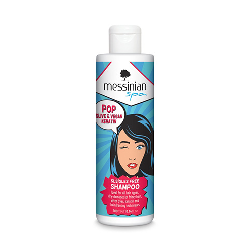 Messinian Spa POP Olive & Vegan Keratin Σαμπουάν 300ml