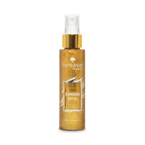 Messinian Spa Shimmering Dry Oil Everlasting Youth Ξηρό Λάδι με Βασιλικό Πολτό & Ελίχρυσο 100ml
