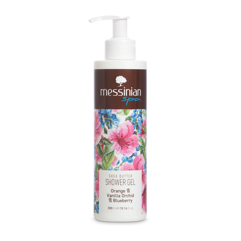 Messinian Spa Shower Gel Αφρόλουτρο Πορτοκάλι & Βανίλια Ορχιδέα & Μύρτιλο 300ml