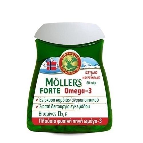 Moller’s Forte Omega-3 Μουρουνέλαιο, 60caps