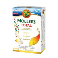 Moller’s Total Ωμέγα 3 28caps + Βιταμίνες και Μέταλλα, 28 tabs
