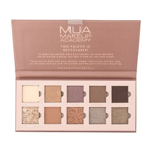 MUA Velvet Nudes Παλέτα με Σκιές Ματιών σε Στερεή Μορφή Πολύχρωμη 11g