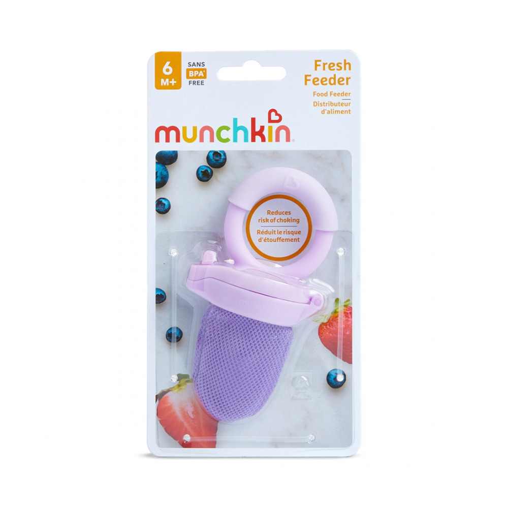 Munchkin Fresh Food Feeder Παιδικό Δίχτυ Ταΐσματος (6m+) 1τμχ – Μωβ