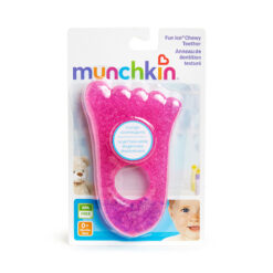 Munchkin Fun Ice Chewy Teether Toy Δροσιστικό Μασητικό (0m+) 1τμχ – Ροζ Πατούσακι (11324)