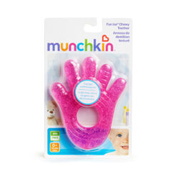 Munchkin Fun Ice Chewy Teether Toy Δροσιστικό Μασητικό (0m+) 1τμχ – Ροζ Χεράκι (113243)