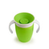 Munchkin Miracle 360° Cup Κύπελλο Εκπαιδευτικό με Λαβές (6m+) 207ml – Πράσινο