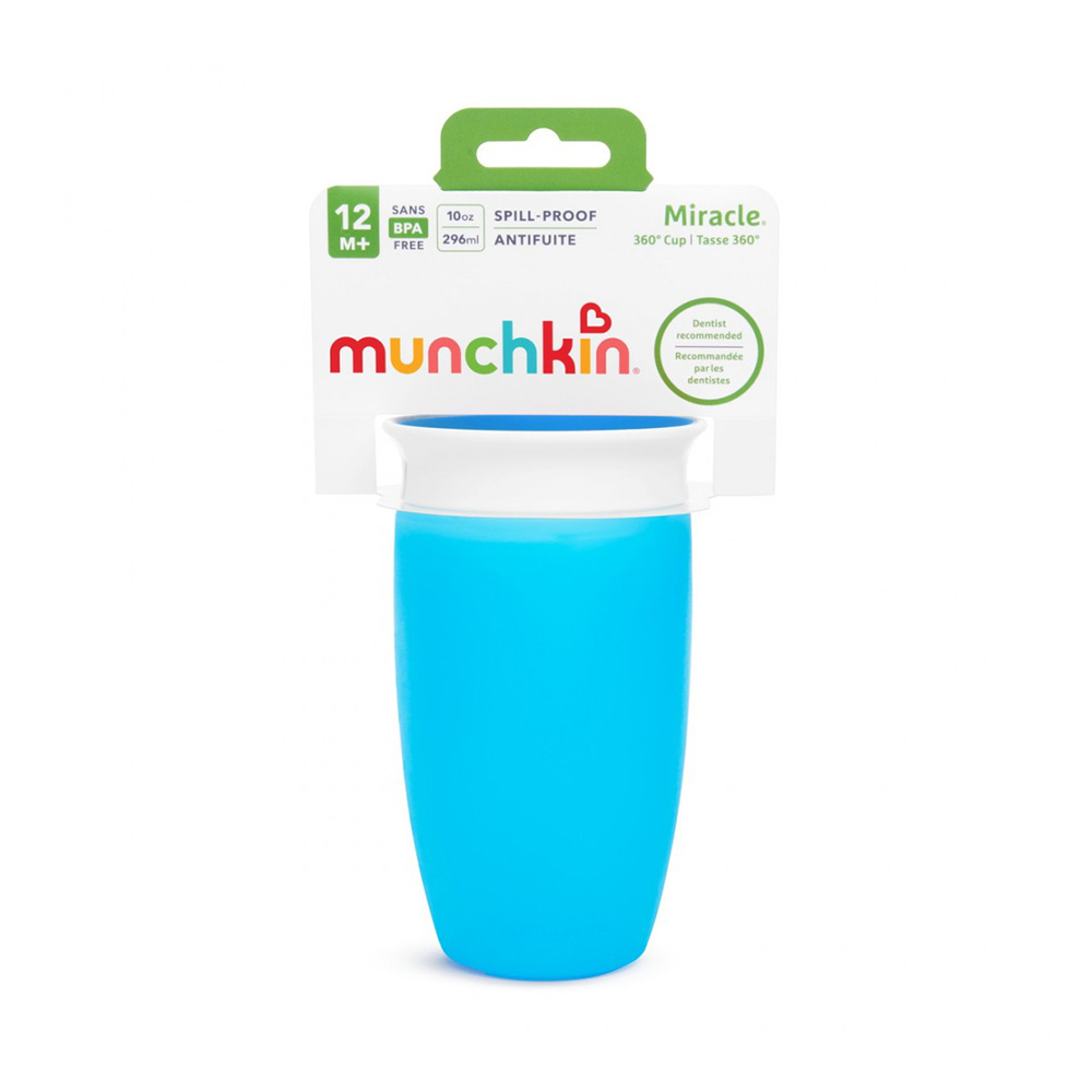 Munchkin Miracle 360° Sippy Cup Παιδικό Κύπελλο (12m+) 296ml – Μπλε